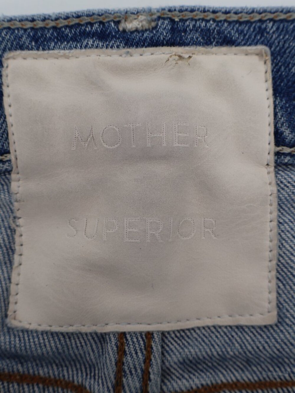 Mother The Insider Crop Step Fray Jeans Womens 27 Blue Distressed Holy Melanchol - Picture 6 of 11